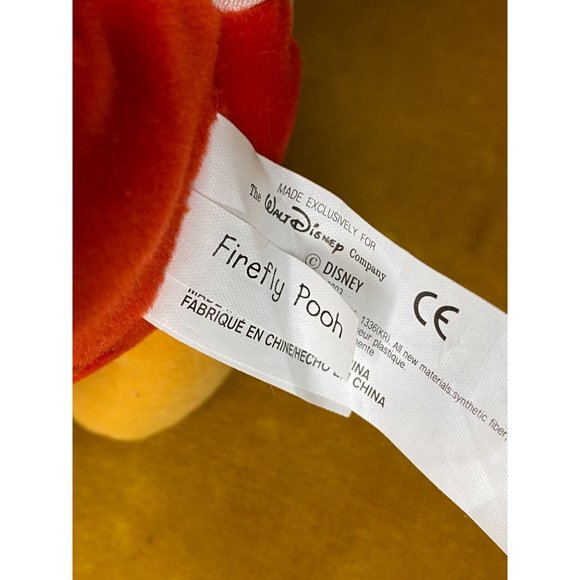 DISNEY FIREFLY POOH - Mini Bean Bag - 8" - NWT - Love Bug Pooh Plush - 2000 - Picture 6 of 8